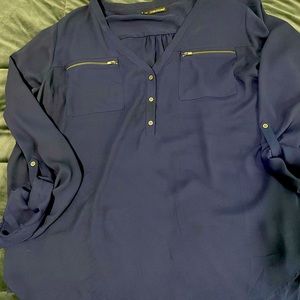 Maurices navy blouse